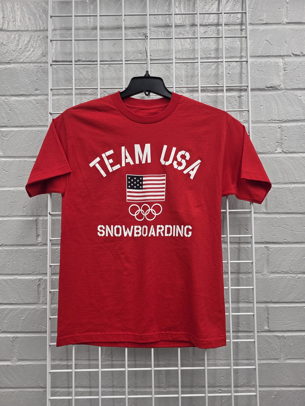 Team Apparel Red Team USA Snowboarding Graphic Tee